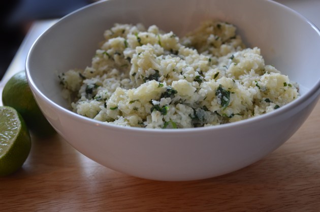 Cilantro lime cauliflower rice